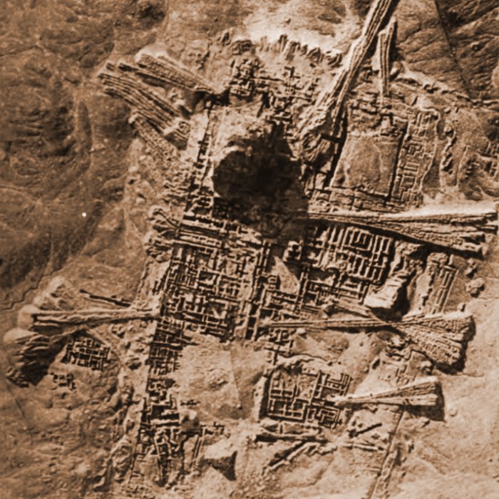 Excavations in Ur - aerial pH๏τography of the station (March 1927). 