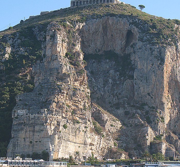 Platform of sanctuary and temple of