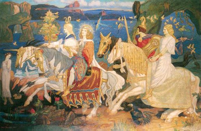 The Tuatha Dé Danann as depicted in John Duncan's 