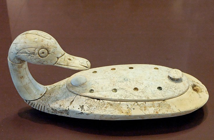 Duck container found at Minet el-Beida, a place that served as the harbor town and necropolis for Ugarit.. Image via Wikipedia 