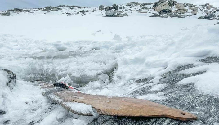 Incredibly Well-Preserved Viking Age Ski Discovered Under Melting Ice 