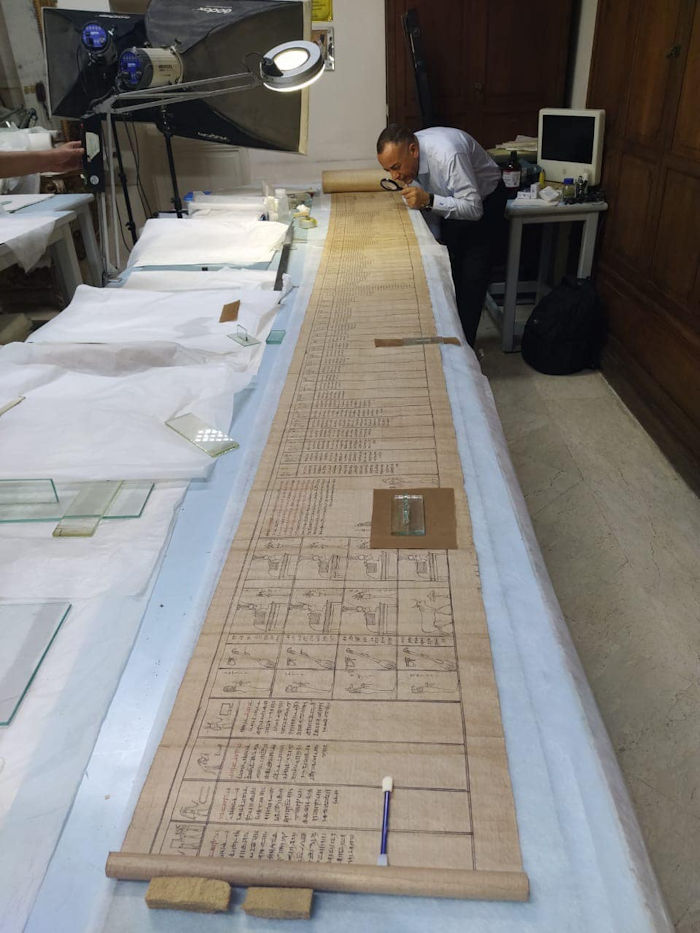 Never-Before-Seen 16 Meters Long Ancient Egyptian Papyrus Unveiled To The Public